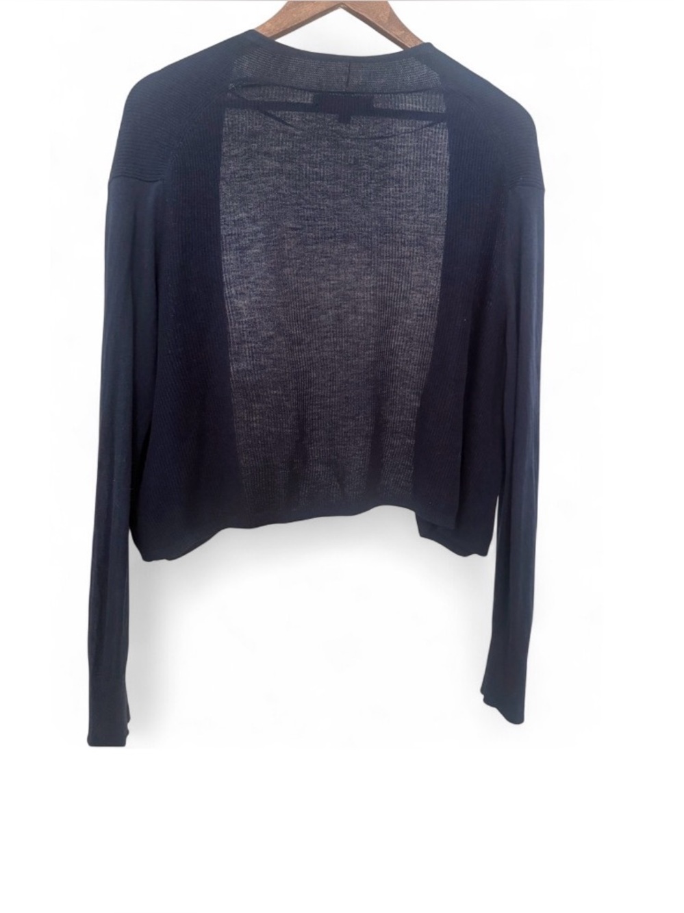Banana Republic Navy Silk Cotton Cardigan - Picture 2 of 7